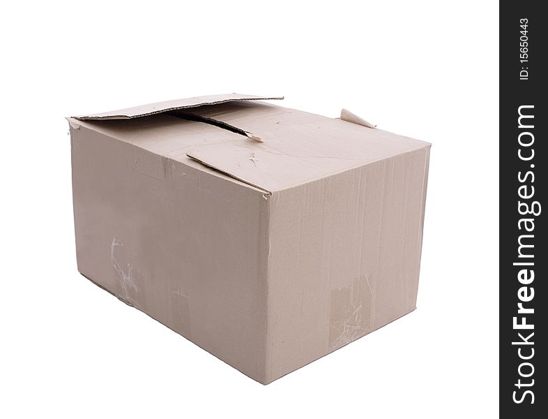 A box on a white background