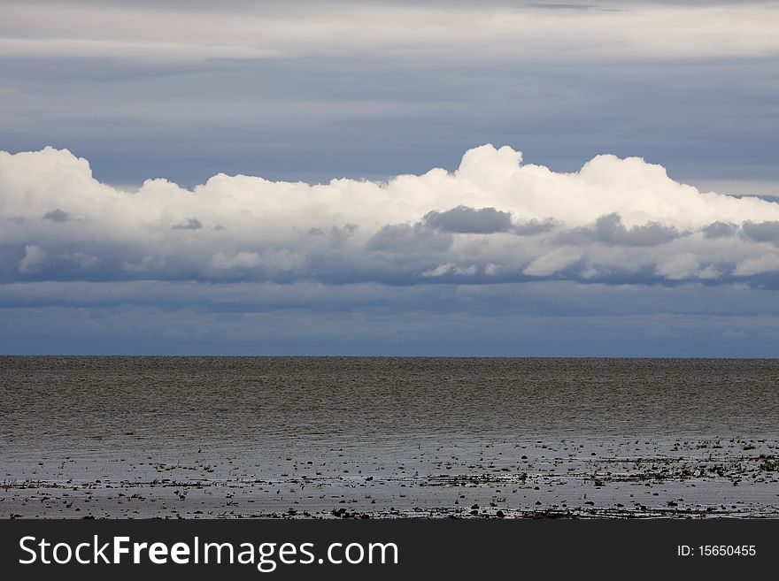 Cloudscape above the lake