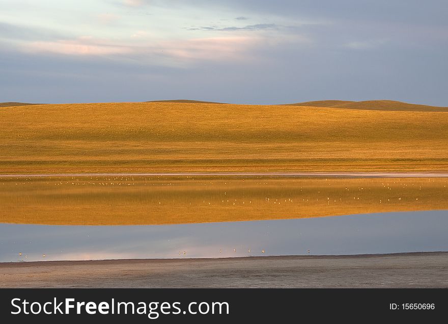 Lake in early morning