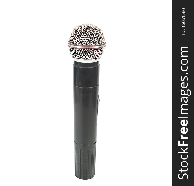 Microphone on a white background