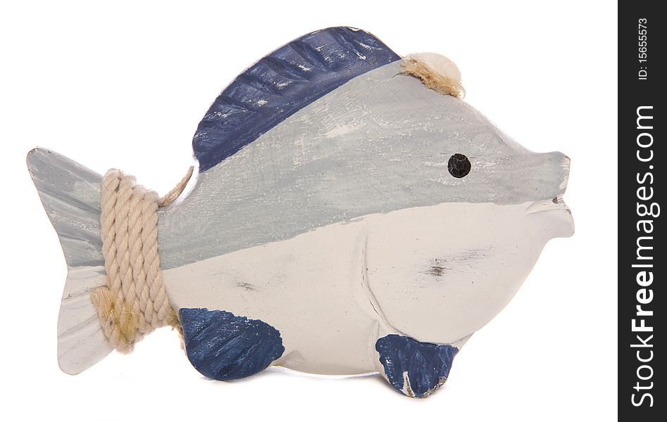 Wooden fish ornament