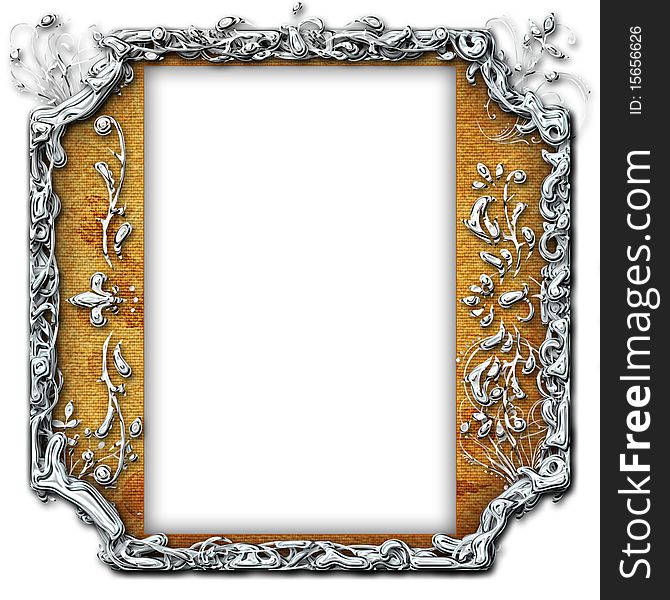 Vintage photo frame for web or wallpaper with classy patterns. Vintage photo frame for web or wallpaper with classy patterns