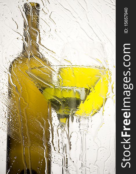 Creative colour background with beverage. Creative colour background with beverage