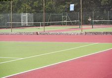 Tennis Courts In Sports Center Royalty Free Stock Photography Tennis Courts In Sports Center Royalty Free Stock Photography