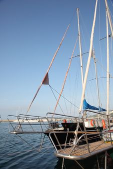 Boats At Black Sea Harbor Stock Photography Boats At Black Sea Harbor Stock Photography