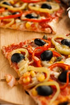 Vegetarian Pizza Royalty Free Stock Images