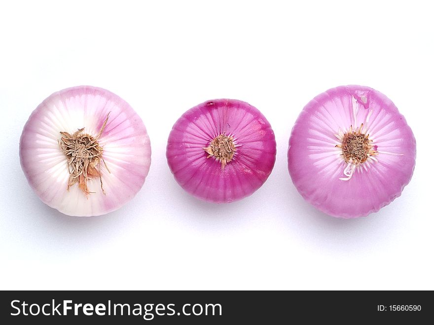 Red onion vegetable isolated on white background. Red onion vegetable isolated on white background