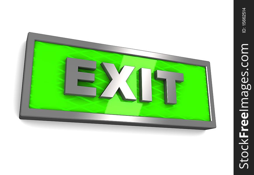 Exit sign