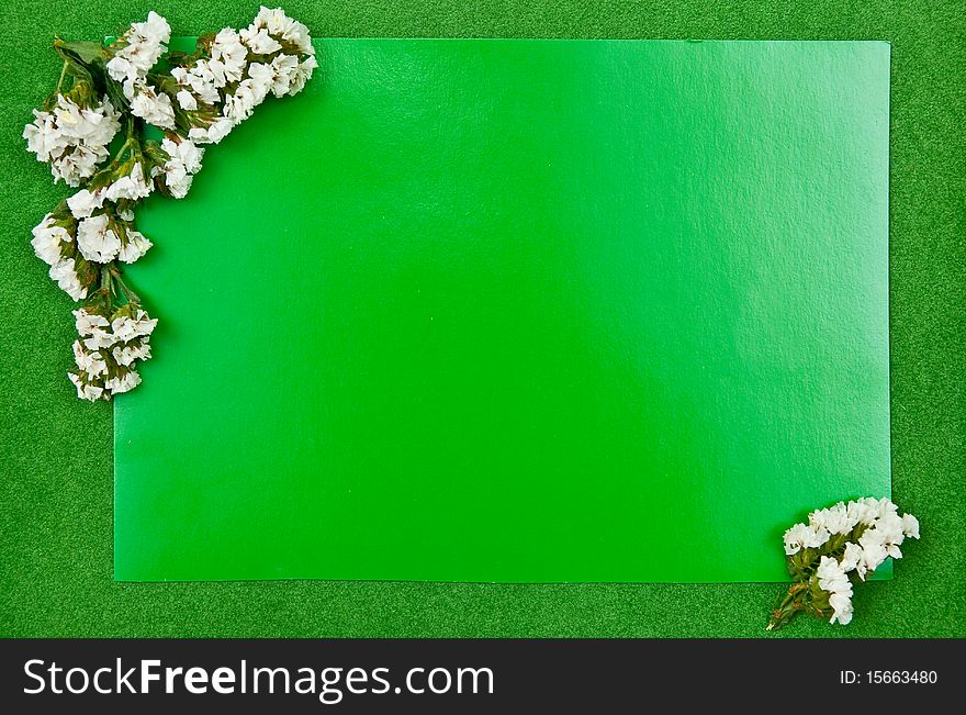 Green greeting card