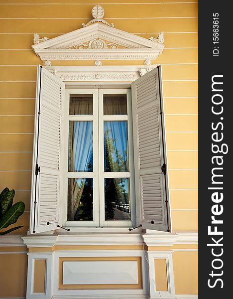 The ancient window in royal palace, thailand