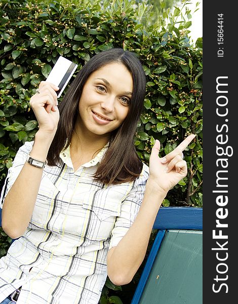 Young Woman With Credit Card