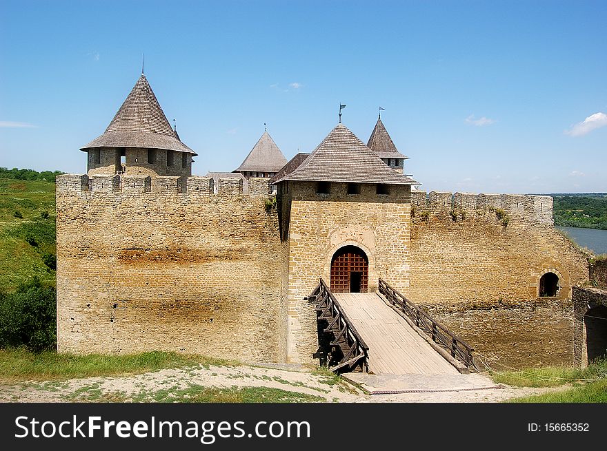 ancient fortress on the riverside