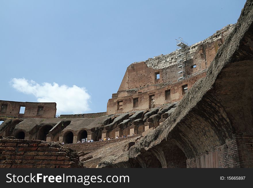 Inside the Roman Coliseum