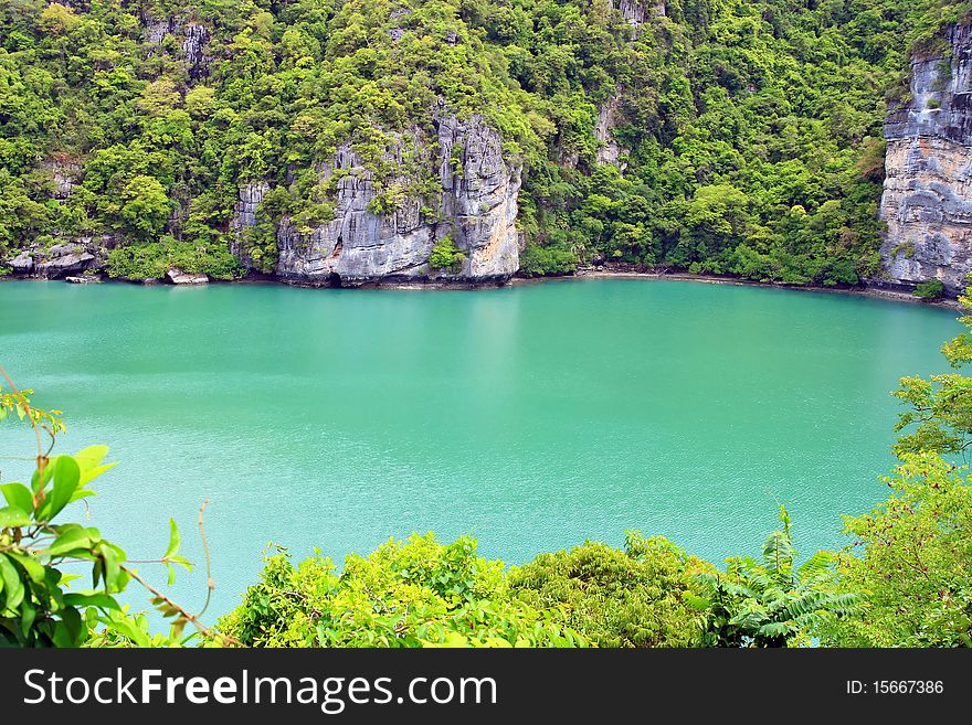 Emerald Laggon at Samui Island south of Thailand, Closeup. Emerald Laggon at Samui Island south of Thailand, Closeup