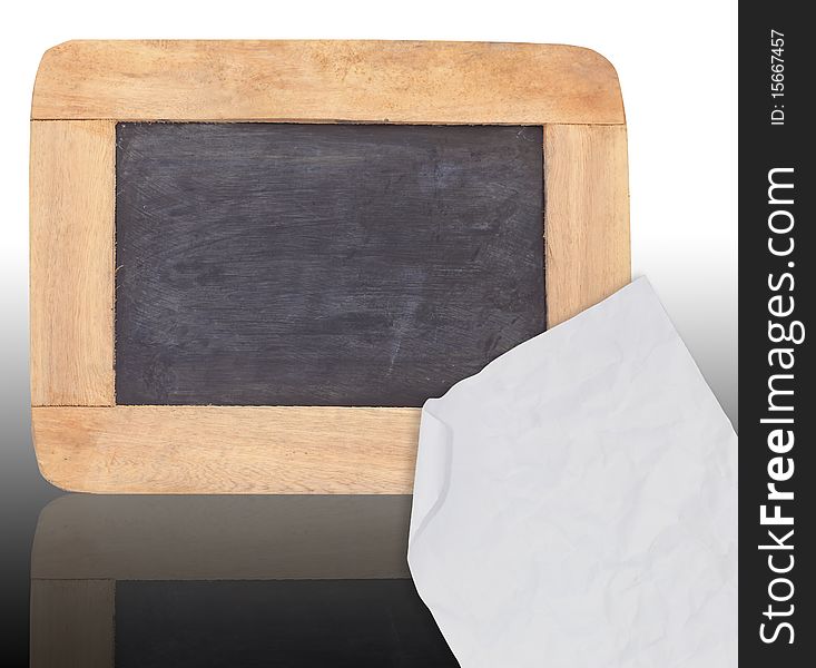 Blackboard,   Isolated On White Background