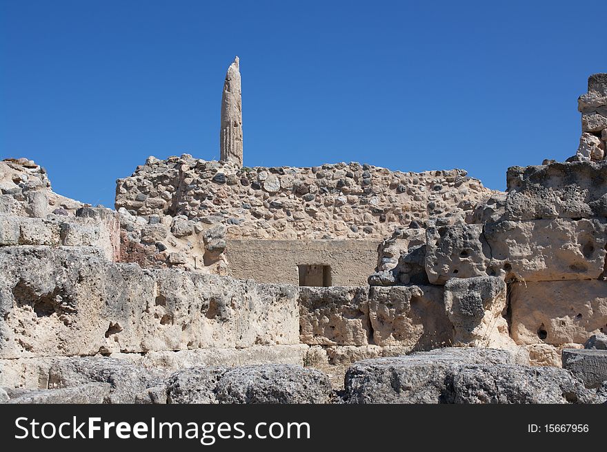 Columns of Acropolis ruins, Athens, Greece. Columns of Acropolis ruins, Athens, Greece