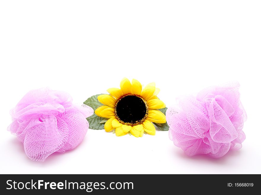 Massage sponges for the relaxation. Massage sponges for the relaxation