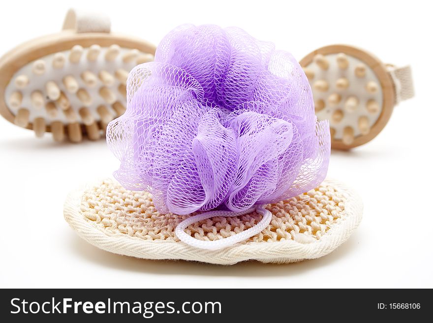 Massage sponge and brush for the relaxation