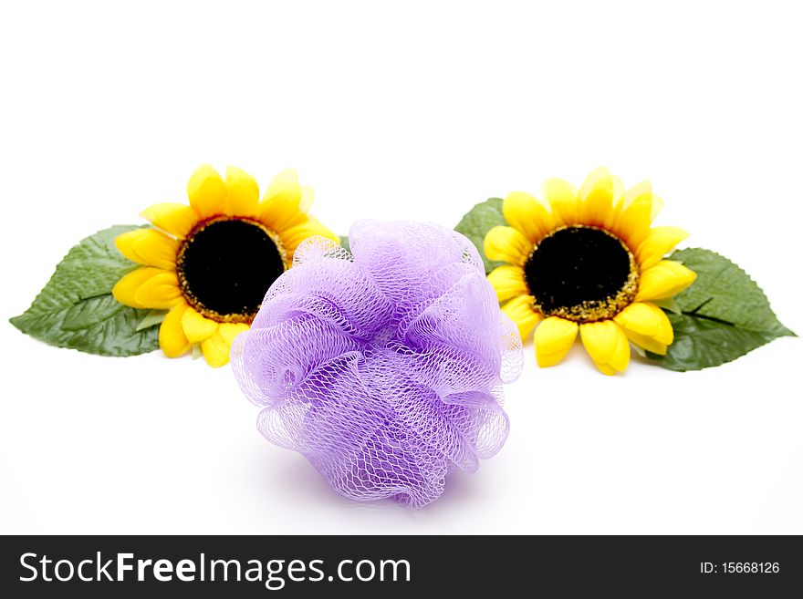 Massage Sponges With Flower