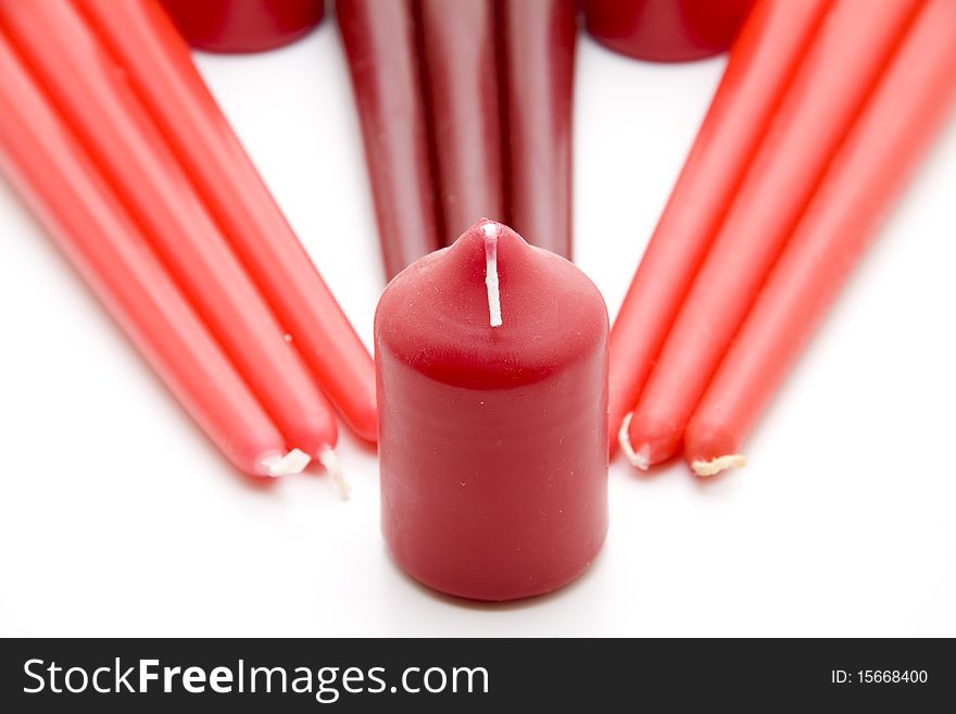 Red candle for the holidays