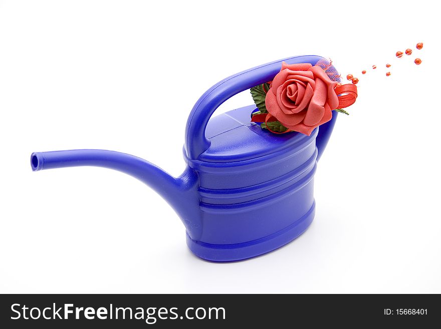 Blue Watering Can