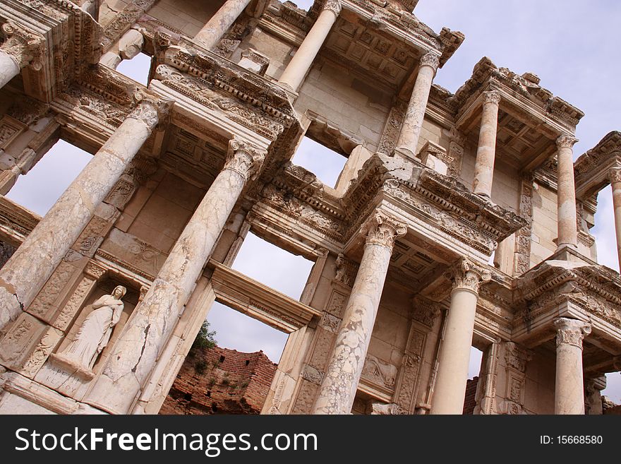 The Library Of Celsus At Ephesus