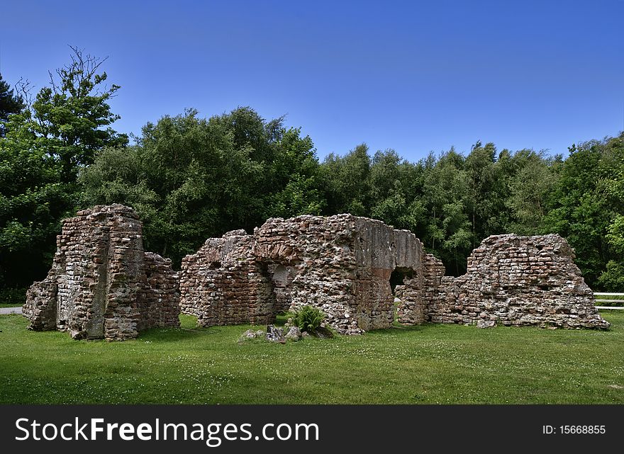 Historic remains of a Roman Bath House, Ravenglass, Cumbria, England. Historic remains of a Roman Bath House, Ravenglass, Cumbria, England