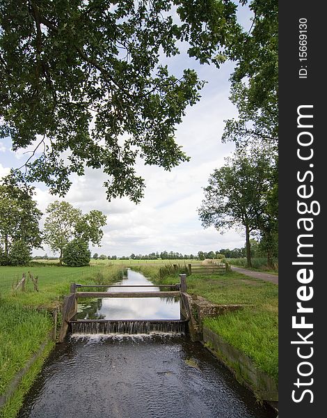 In the centre of Utrecht, Holland, a small canal crosses the county. In the centre of Utrecht, Holland, a small canal crosses the county