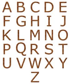 Brick Alphabet Letters Royalty Free Stock Photography