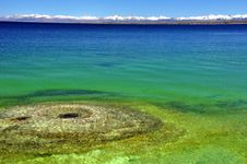 Geothermal Features & Yellowstone Lake Royalty Free Stock Image Geothermal Features & Yellowstone Lake Royalty Free Stock Image