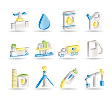 Oil And Petrol Industry Objects Icons Royalty Free Stock Photography Oil And Petrol Industry Objects Icons Royalty Free Stock Photography