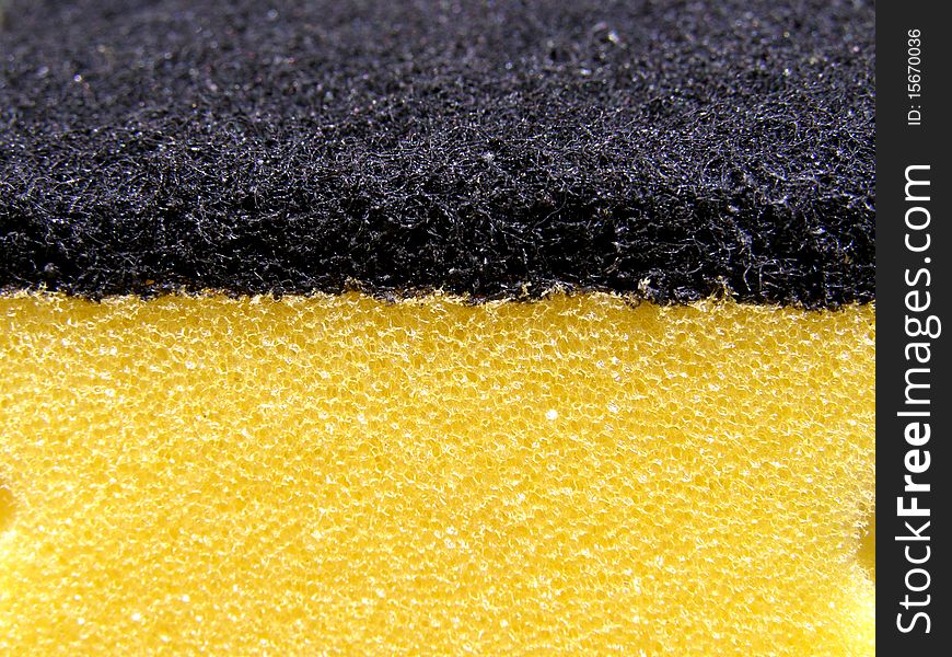 Detail photo texture of the washing sponge background