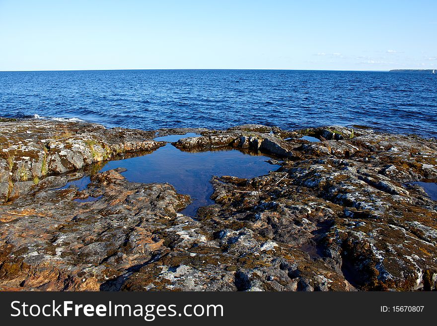 Stones in the lake, Karelia