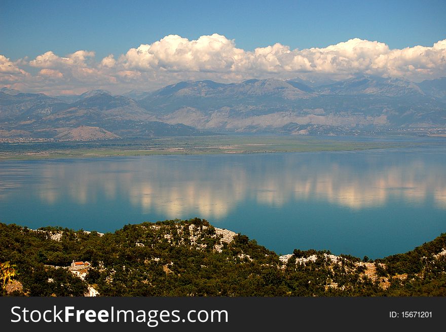 Gorgeous Picturesque Scene Of Lake Skadar In Monte