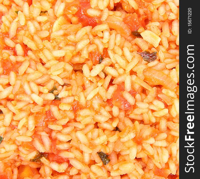 Risotto with tomatoes