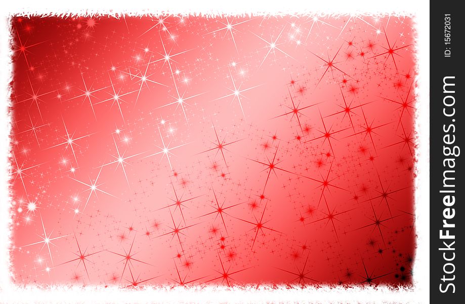 Christmas stars on white red background. Christmas stars on white red background