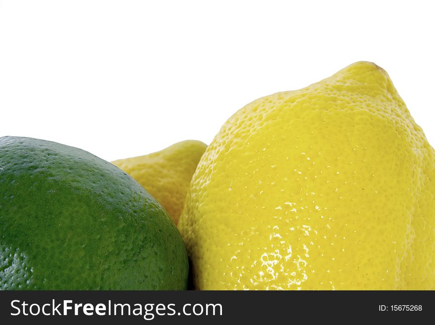Bright colorful and healthy lemon and lime. Bright colorful and healthy lemon and lime