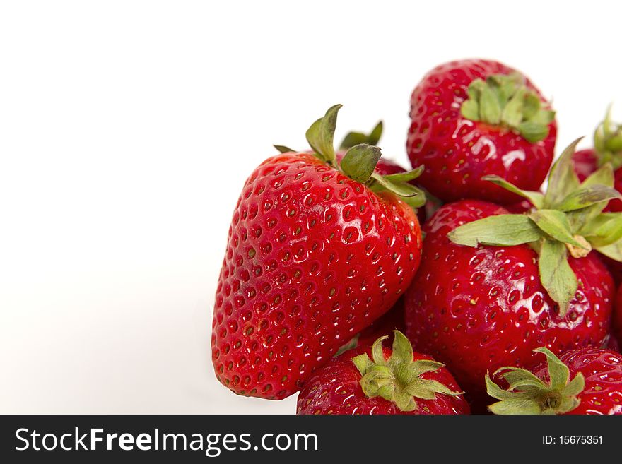 Bunch of red ripe and healthy strawberries. Bunch of red ripe and healthy strawberries