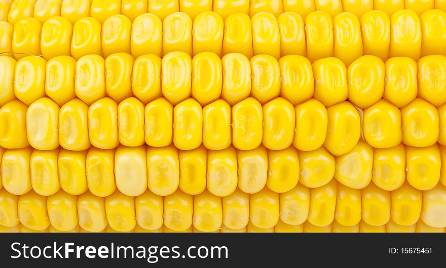 Detail of grain of an ear of corn, structure. Detail of grain of an ear of corn, structure
