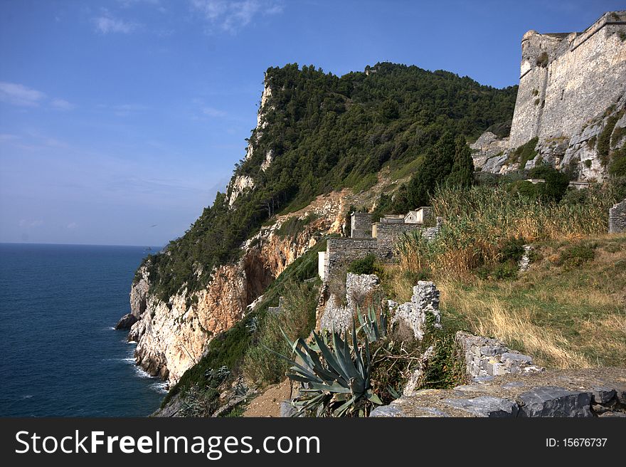 Landscape of sea of Italy - Liguria. Landscape of sea of Italy - Liguria