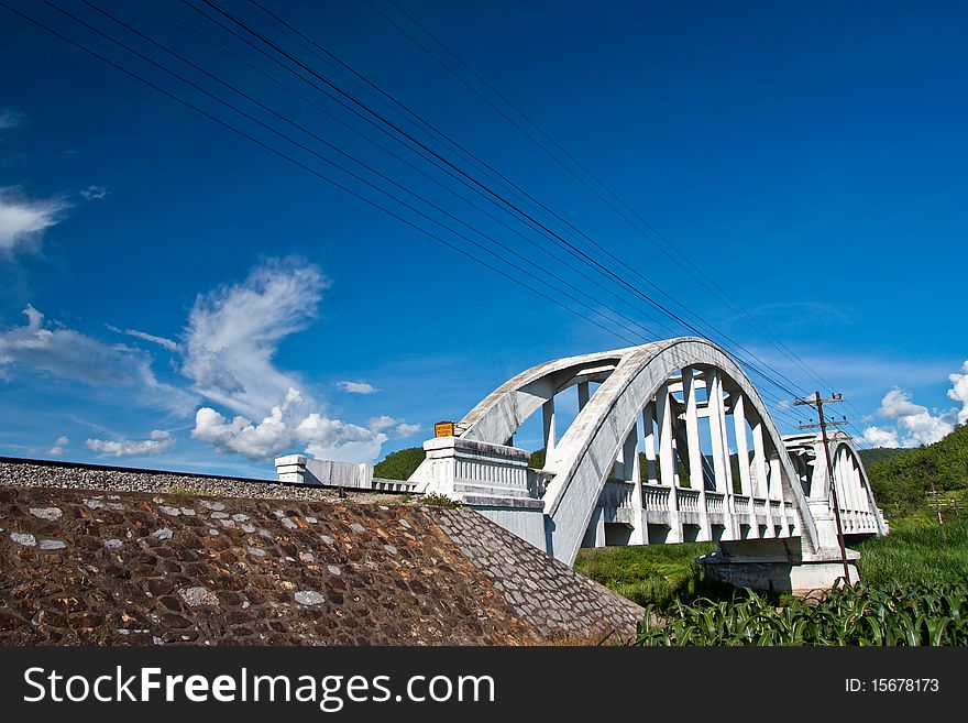 Train Bridge In Norhtern Thailand