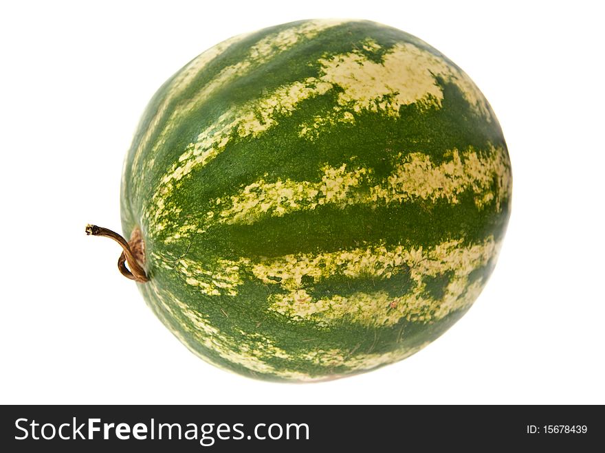 Nice watermelon isolated on white with clipping path