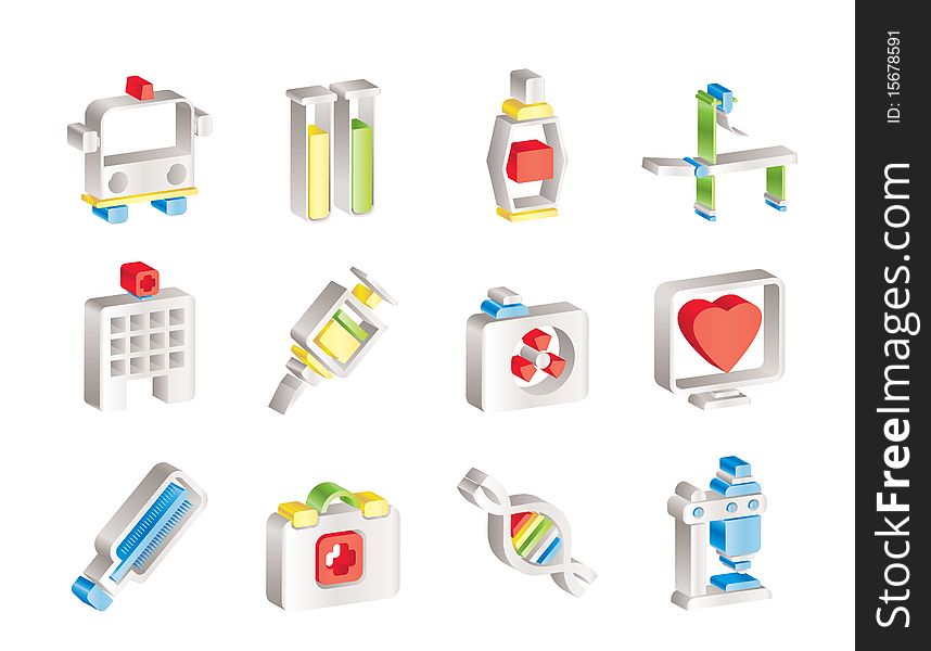Medicine and healthcare icons - icon set