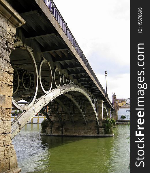 Old bridge in Seville.Spain. Old bridge in Seville.Spain