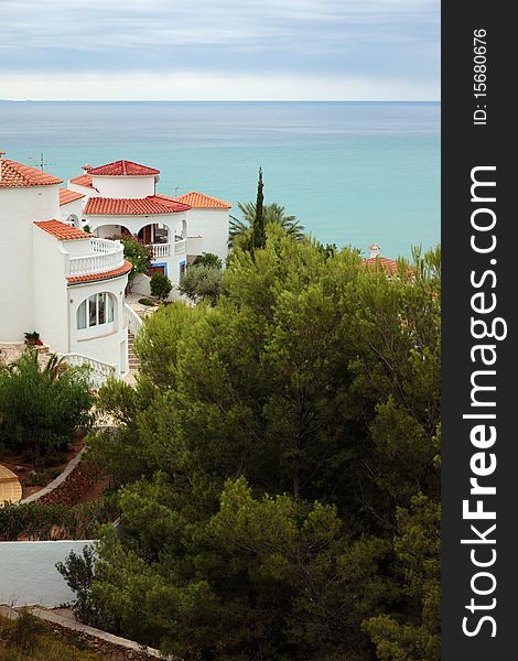 Mediterranean houses in Alcosseber, Castellon, Spain