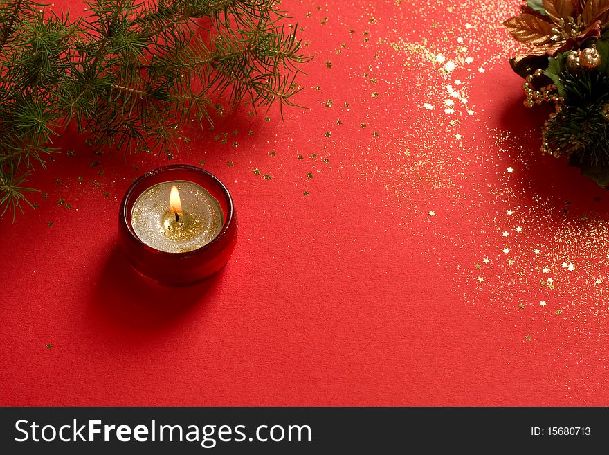 Christmas decorations. background with space for text or image.