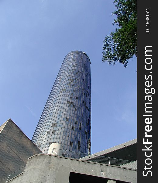 A picture of a modern looking building located in Atlanta, Georgia. A picture of a modern looking building located in Atlanta, Georgia.