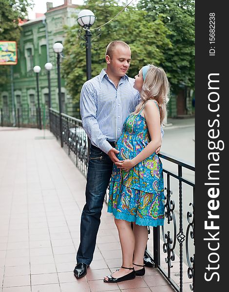 Young Couple In The Street