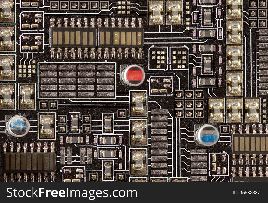 Illustration of a hardware component of a computer. Illustration of a hardware component of a computer