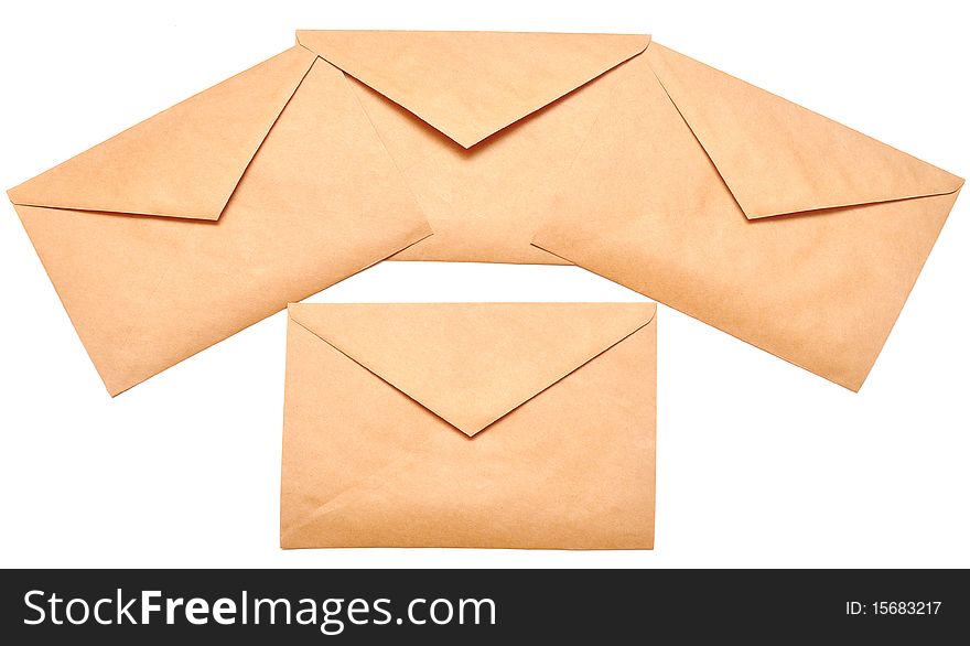 A letter envelope for mail postage shipping. A letter envelope for mail postage shipping